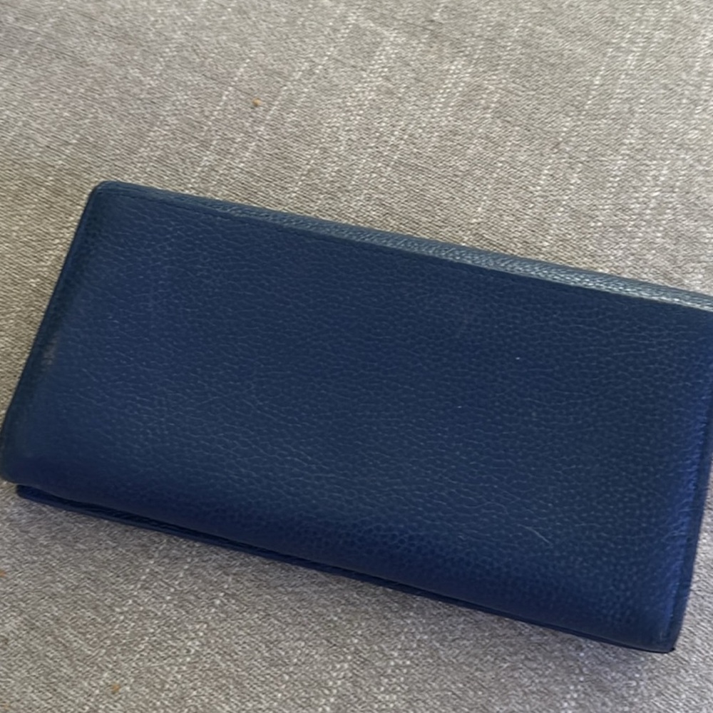 Longchamp Blue Leather Wallet - Picture 6 of 6